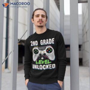 2nd grade level unlocked video game back to school boys shirt sweatshirt 1