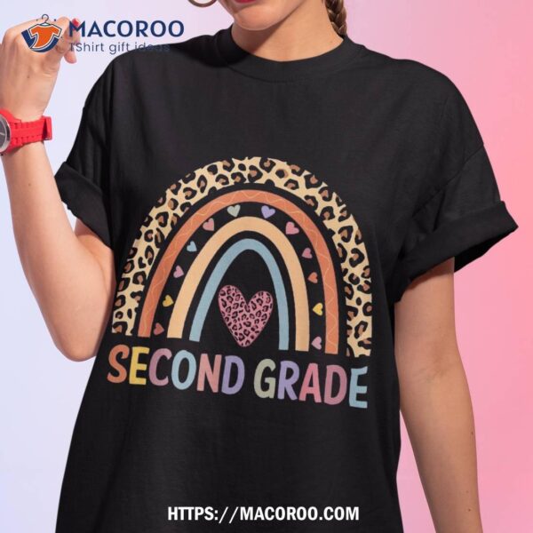 2nd Grade Rainbow Teacher Team Second Grade Squad Girl Shirt