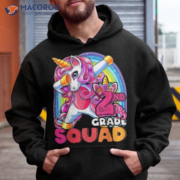 2nd Grade Squad Dabbing Unicorn Back To School Girls Gift Shirt