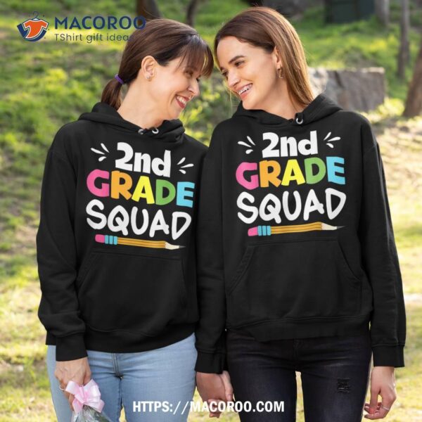 2nd Grade Squad Second Teacher Student Team Back To School Shirt