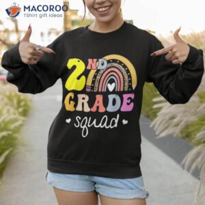 2nd grade squad teachers kids second back to school shirt sweatshirt