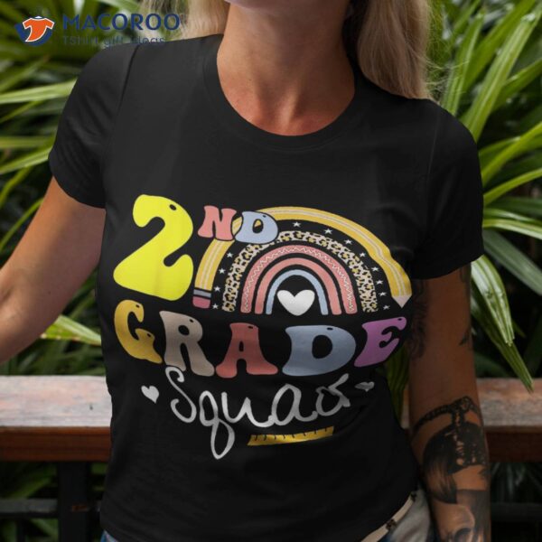 2nd Grade Squad Teachers Kids Second Back To School Shirt