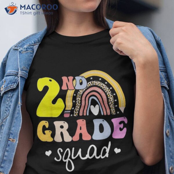 2nd Grade Squad Teachers Kids Second Back To School Shirt