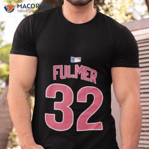 #32 Michael Fulmer Chicago Cubs Mens Replica Alt Logo Shirt