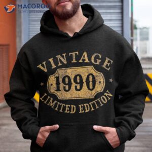 33 years old 33rd birthday anniversary best limited 1990 shirt hoodie