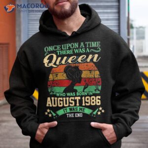 35 Years Old Birthday Girl 35th Queen August 1986 Shirt
