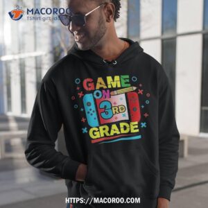 3rd grade gamer funny back to school gaming kids boys shirt hoodie 1