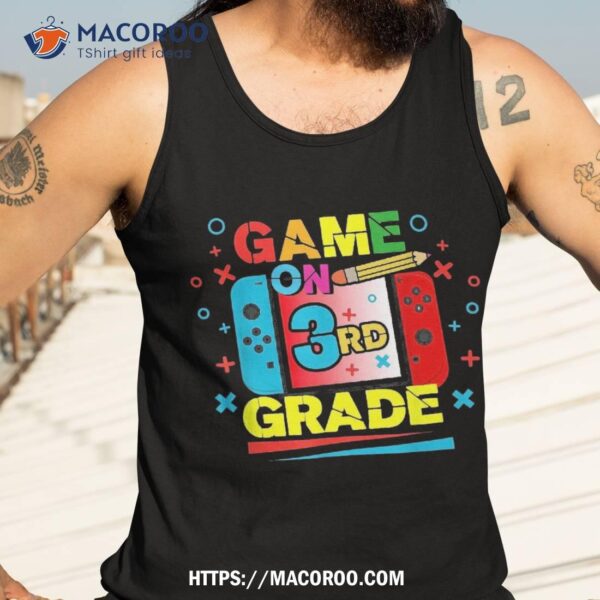 3rd Grade Gamer Funny Back To School Gaming Kids Boys Shirt