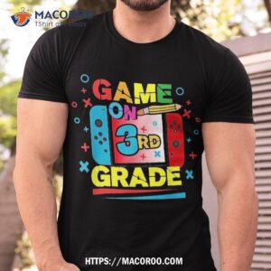 3rd grade gamer funny back to school gaming kids boys shirt tshirt