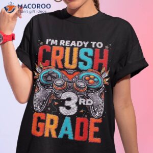 3rd Grade Level Unlocked Game On Back To School Shirt