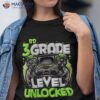 3rd Grade Level Unlocked Game On Back To School Shirt