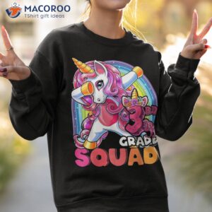 3rd grade squad dabbing unicorn back to school girls gift shirt sweatshirt 2