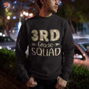 3rd grade squad teacher amp student camo back to school shirt sweatshirt