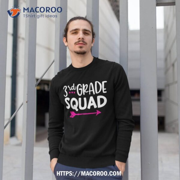 3rd Grade Squad Team Back To School Teachers Students Shirt