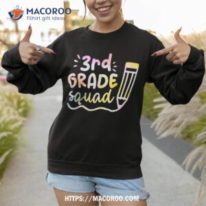 3rd grade squad team back to school teachers students shirt sweatshirt