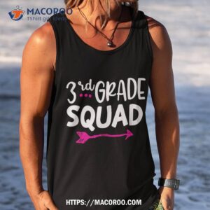 3rd grade squad team back to school teachers students shirt tank top