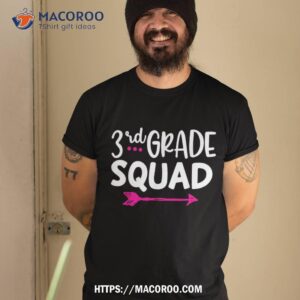 3rd grade squad team back to school teachers students shirt tshirt 2