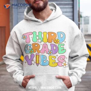 3rd grade vibes back to school retro third teachers shirt hoodie 1