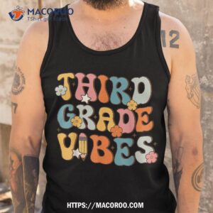 3rd grade vibes back to school retro third teachers shirt tank top