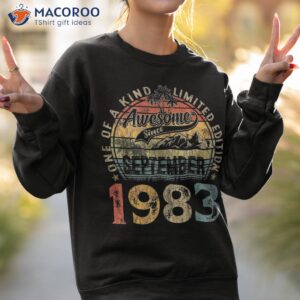 40 years old made in 1983 vintage september 40th bday shirt sweatshirt 2
