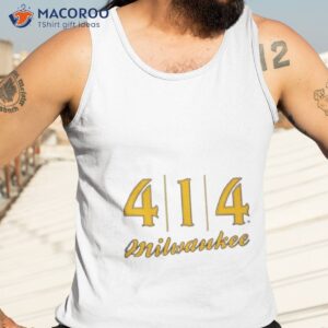 414 milwaukee baseball stitch graphic t shirt tank top 3