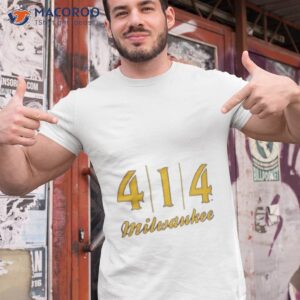 414 Milwaukee Baseball Stitch Graphic Shirt