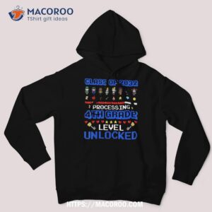 4th grade first day of school class of 2032 video games shirt hoodie