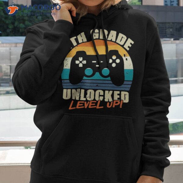 4th Grade Unlocked Level Up Gamer Back To School Fourth Shirt