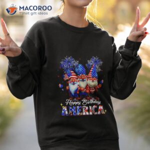 4th of july 2023 usa patriotic gnomes happy birthday america independenshirt sweatshirt 2