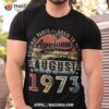 50 Year Old August 1973 Vintage Retro 50th Birthday Gift Shirt