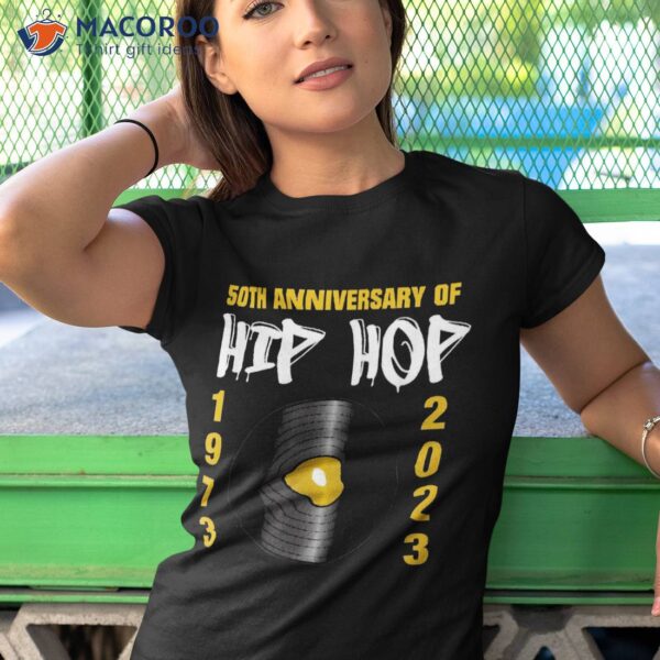 50 Years Hip Hop Vinyl Retro | 50th Anniversary Celebration Shirt