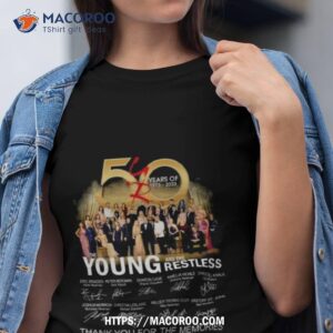 50 Years Of 1973 – 2023 The Young And The Restless Thank You For The Memories Signatures Unisex Shirt