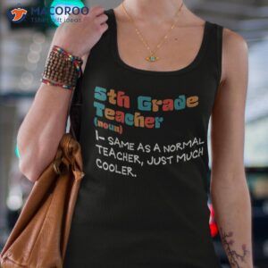 5th grade definition back to school teacher shirt tank top 4