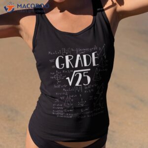 5th grade math square root of 25 back to school shirt tank top 2