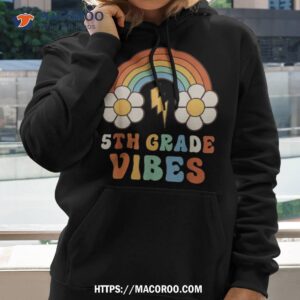 5th grade vibes team retro rainbow back to school shirt hoodie 2