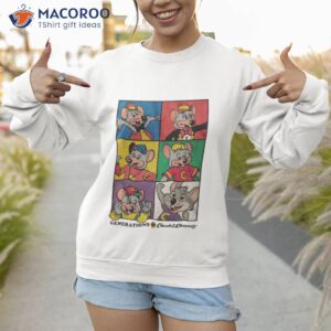 6 Cheese’s Chuck E. Cheese Generations Of Chuck & Cheese’s Shirt 2 6 cheeses chuck e cheese generations of chuck cheeses shirt sweatshirt