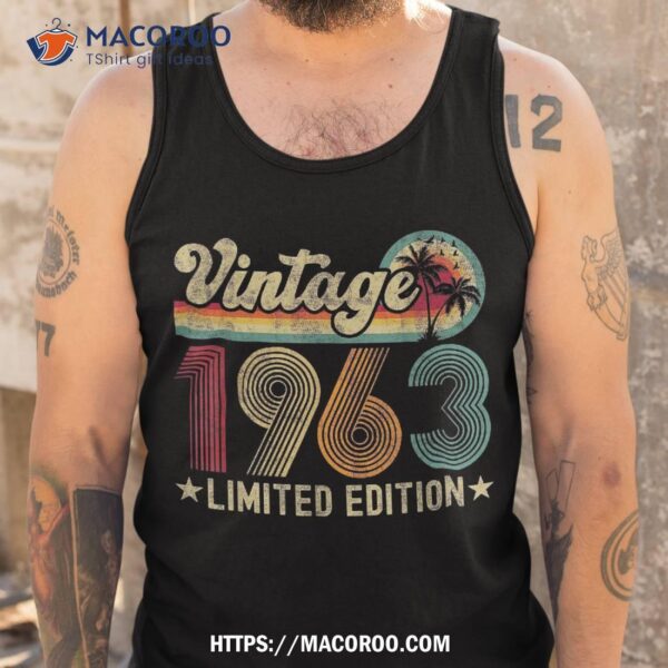 60 Year Old Vintage 1963 60th Birthday Gifts For Shirt