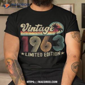 60 Year Old Vintage 1963 60th Birthday Gifts For Shirt