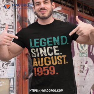 64 Years Old Gifts 64th Birthday Legend Since August 1959 Shirt
