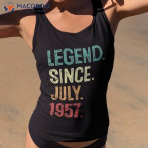 66 years old legend since july 1957 66th birthday shirt tank top 2