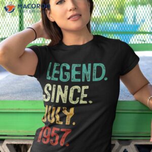 66 years old legend since july 1957 66th birthday shirt tshirt 1