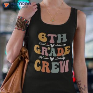 6th grade crew retro groovy vintage first day of school shirt tank top 4