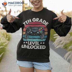 7th grade level unlocked back to school seventh gift shirt sweatshirt