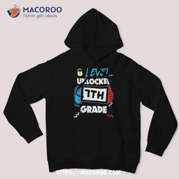 7th Grade Level Unlocked First Day Back To School Video Game Shirt