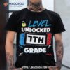 7th Grade Level Unlocked First Day Back To School Video Game Shirt