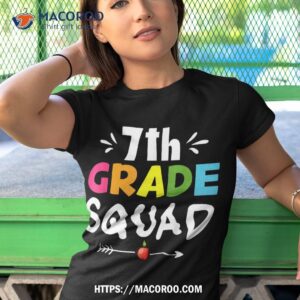 7th grade squad seventh teacher student team back to school shirt tshirt 1