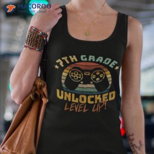 7th seventh grade unlocked level up game back to school boy shirt tank top 4