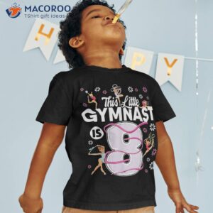 8 Year Old Gymnast 8th Birthday Girl Tumbling Gymnastics Shirt