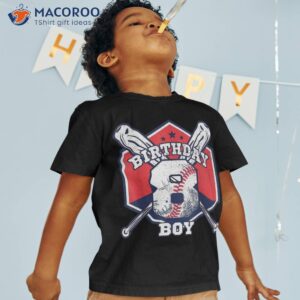 8 Years Old Kids Baseball Player 8th Birthday Party Boys Shirt
