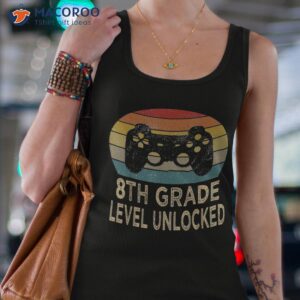 8th grade level unlocked video gamer back to school vintage shirt tank top 4